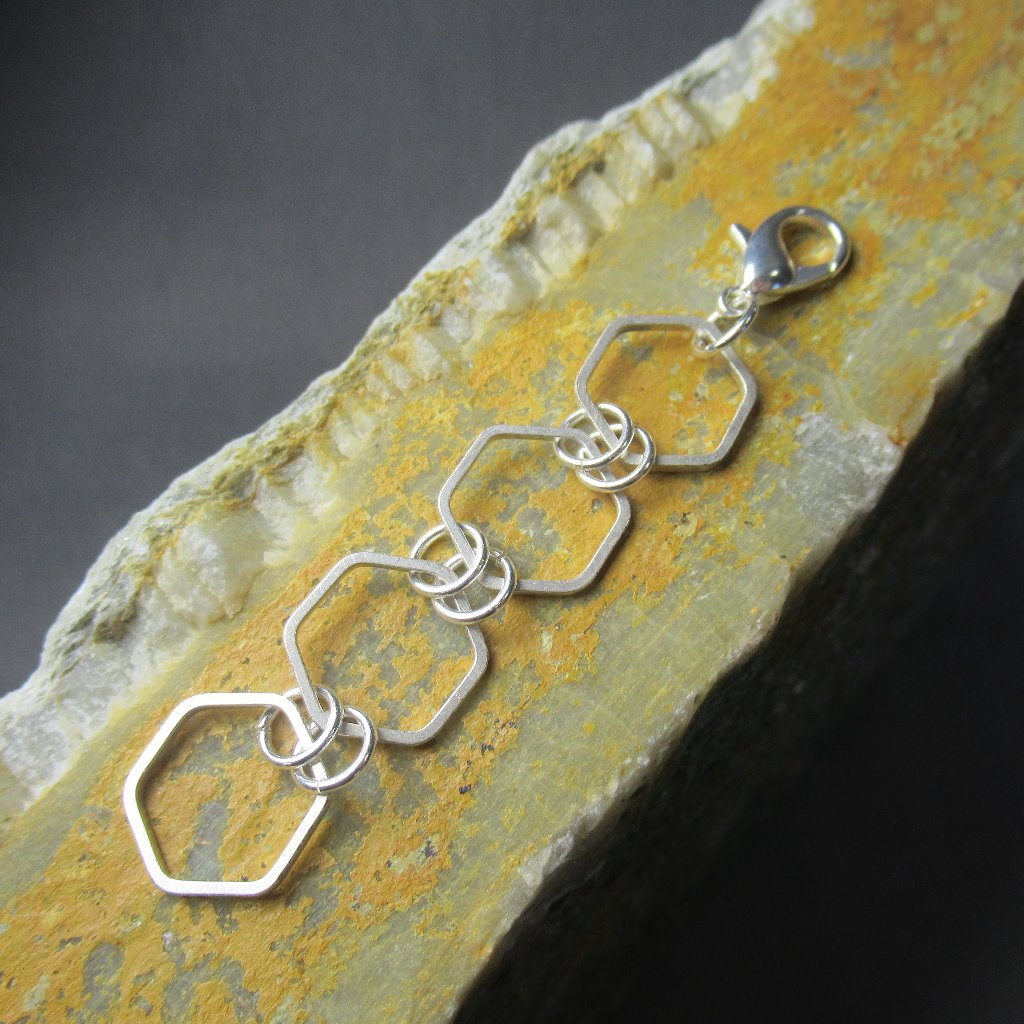 Silver Necklace Extender, 3 Inch Chunky Chain, Adjustable